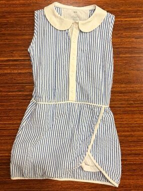 Title: Courtside Kids Seersucker Stripe Tennis Dress - Size 9/10 (EUC)